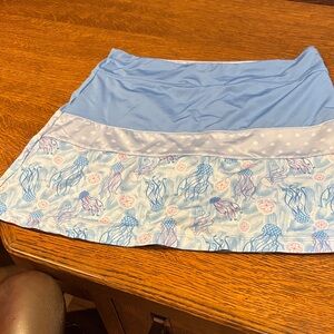 Turtles and tees girls golf skort